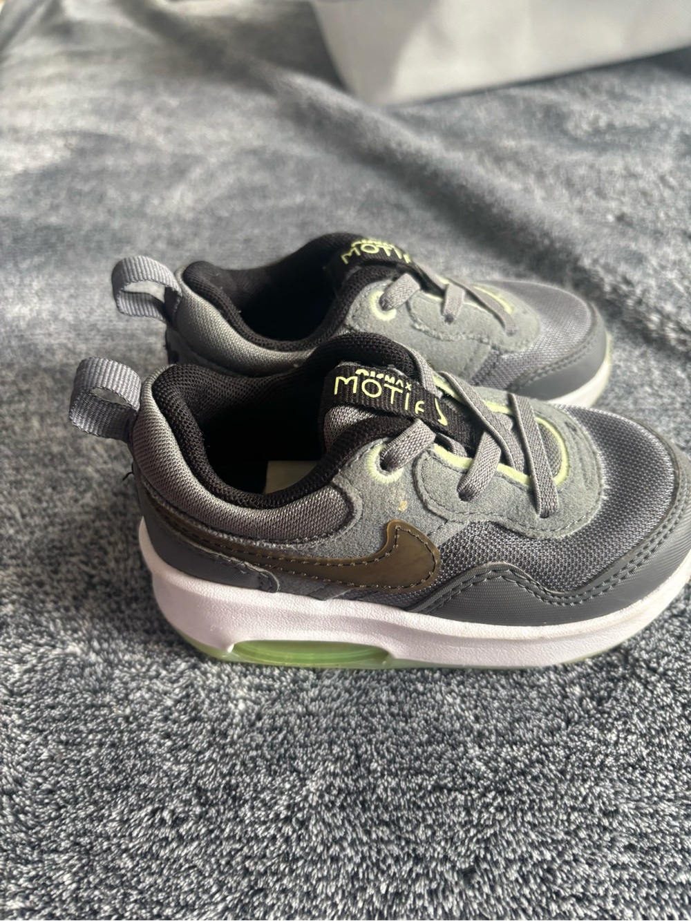 Nike Kids Gray & Lime Green Air-Style Sneakers